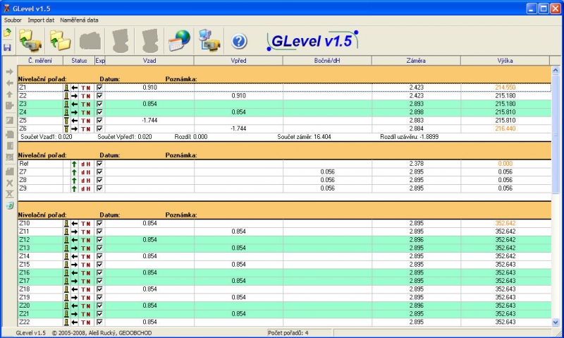 upgrade Glevel v1.5